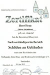 Zertifikat VfB s