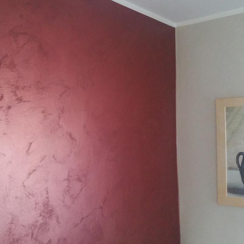 Dekorativewandgestaltungrotmetallic